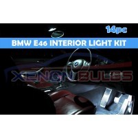 BMW 14 PC E46 WHITE LED INTERIOR KIT SALOON SEDAN..